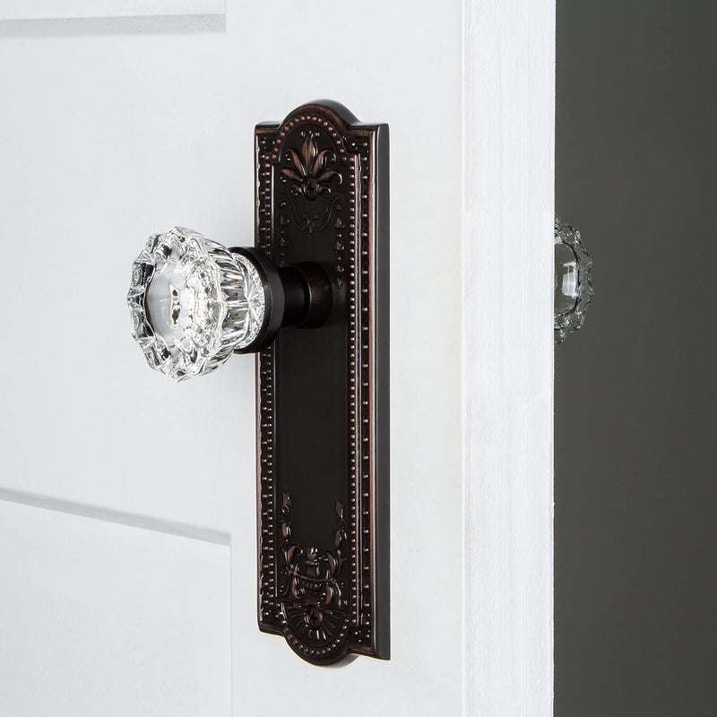 Nostalgic Warehouse Meadows Plate & Interior Crystal Door Knob - Image 2